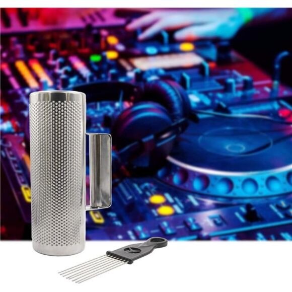 Guiro Shaker Stainless Steel 8" 3" Percussion Guiro Musical Instruments - Picture 5 of 7